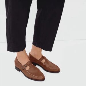 Everlane The Mary Jane Leather Brown Loafer Size 9